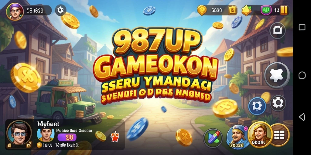 Screenshot gameplay 987UP yang menampilkan manajemen bisnis.