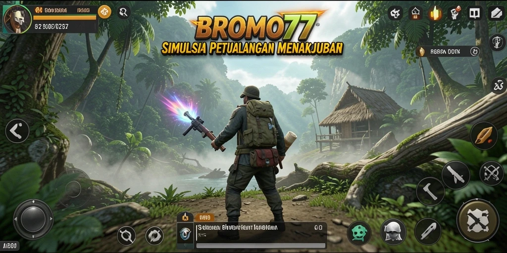 Screenshot gameplay BROMO77 menampilkan aksi seru dan interaksi karakter.