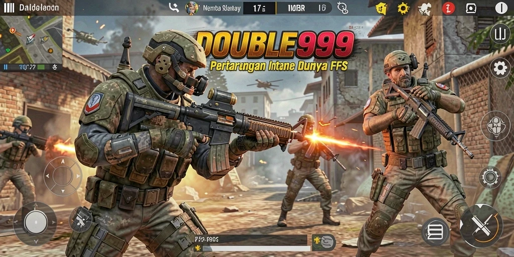 Gameplay DOUBLE999 yang intens dan penuh aksi.