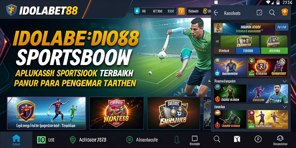Screenshot utama IDOLABET88 menampilkan gameplay Sportsbook yang menarik.
