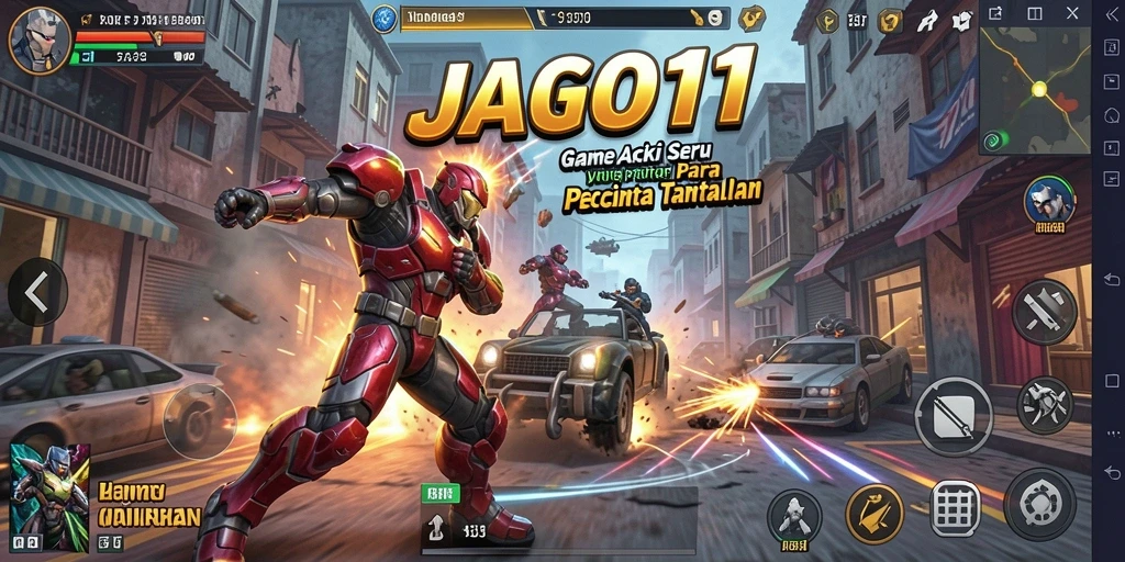 Tangkapan layar gameplay JAGO11 dengan aksi pertempuran yang mendebarkan.