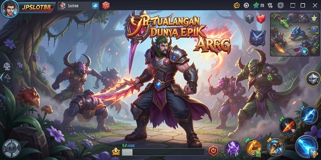 Tampilan gameplay ARPG yang mendebarkan di JPSLOT88.