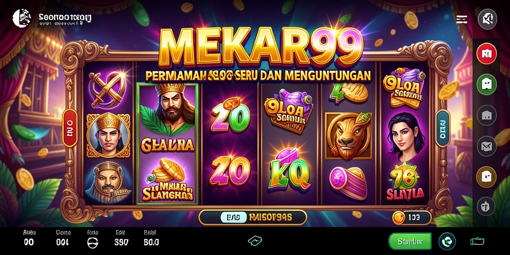 Gameplay menarik dari MEKAR99 dengan berbagai tema slot.