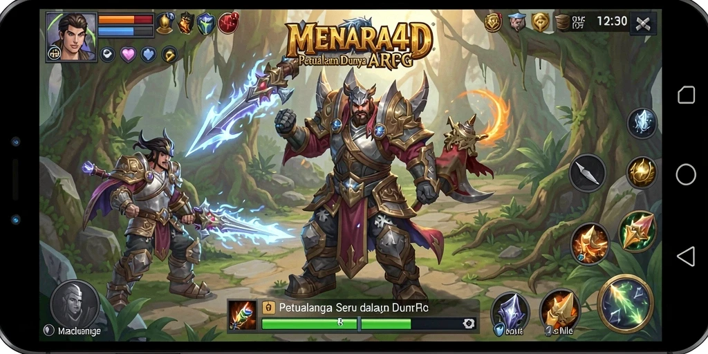 Gameplay seru dan visual menakjubkan dalam MENARA4D.