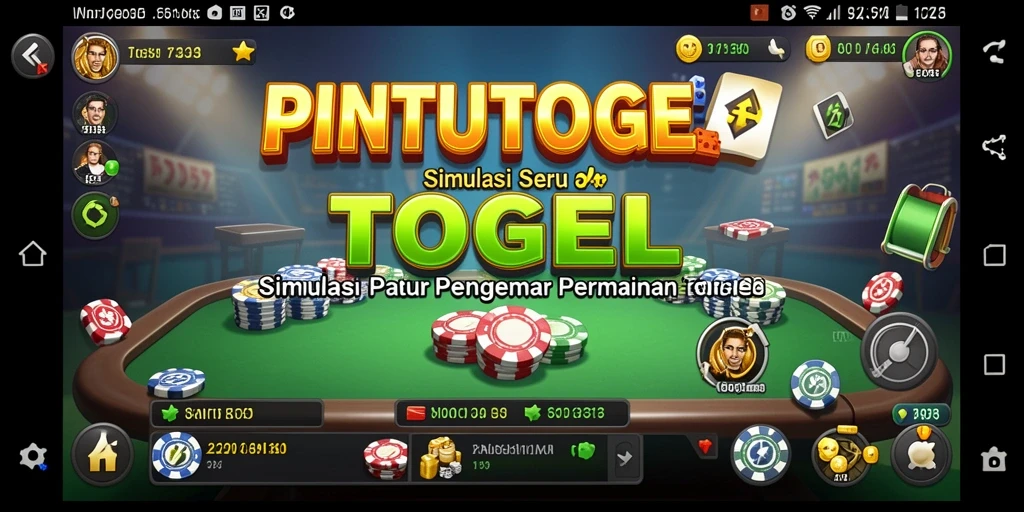 Screenshot gameplay PINTUTOGEL dengan tampilan simulasi togel yang menarik.