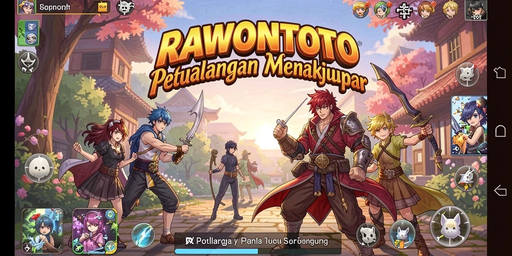 Tampilan menakjubkan dari gameplay RAWONTOTO yang penuh warna.
