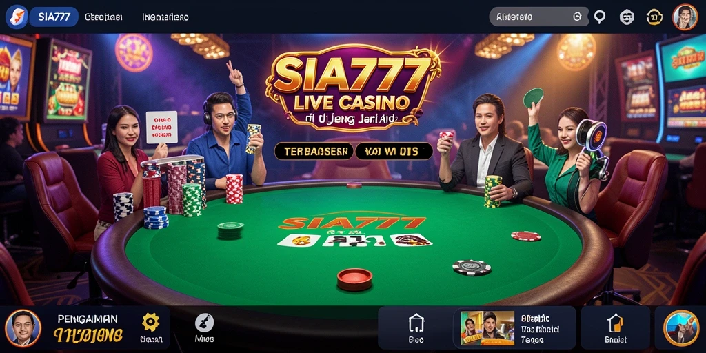 Gameplay menarik dengan dealer langsung di SIA777.